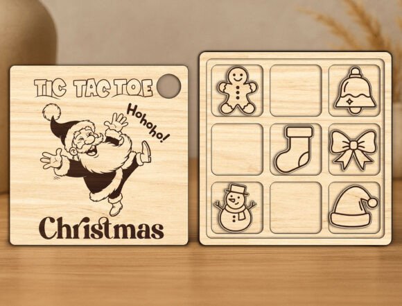 Bringing Holiday Cheer to Your Workshop with a Christmas Tic Tac Toe Game Laser Cut