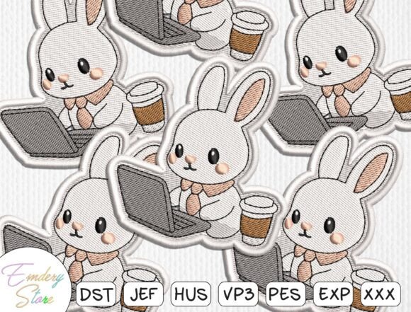 Bunny with Headphones Embroidery Patch: A Strategic Asset for Branding and Design