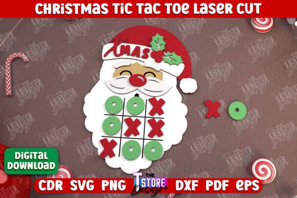 Christmas Tic Tac Toe Board Game CNC: A Creative Holiday Craft Project