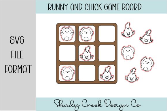 Create Your Own Easter Tic-Tac-Toe: The Ultimate Bunny and Chick Game Board Laser File