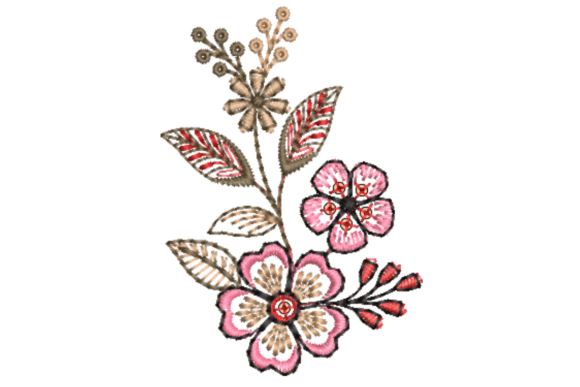 Creative Beautiful Flower Embroidery: Elevating Textiles with Artistic Precision