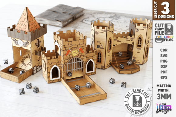 Dice Tower Laser Cut Bundle Castle SVG: Elevating Your Tabletop Experience