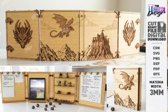 DM Screen Laser Cut Game Master Screen