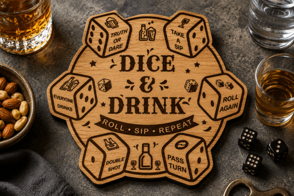 Drinking Dice Laser Cut SVG: The Ultimate Party Game