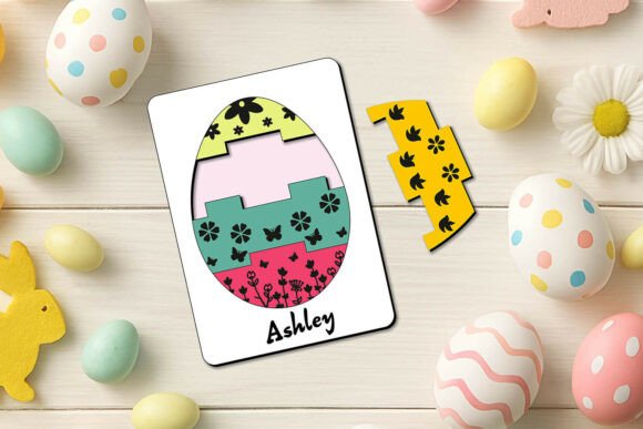 Easter Puzzle for Kids: Laser SVG Game & Decoration