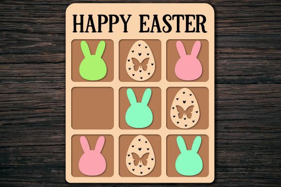 Easter Tic Tac Toe Game: Creative Applications for Print and Sublimation Projects
