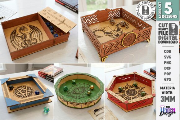 Elevate Your Tabletop Experience with a Custom Dice Tray Laser Cut Bundle