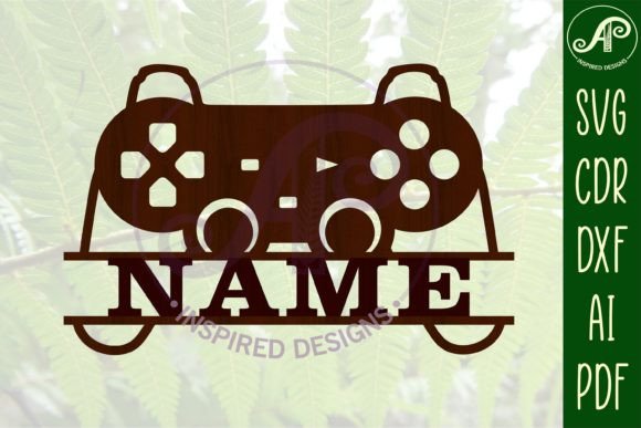 Game Controller Name Sign SVG Cut File: Personalized Craft Projects Made Simple