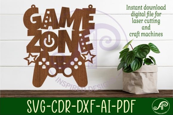 Game Zone Sign Svg Laser Cut File: A Customizable Solution for Playroom Decor