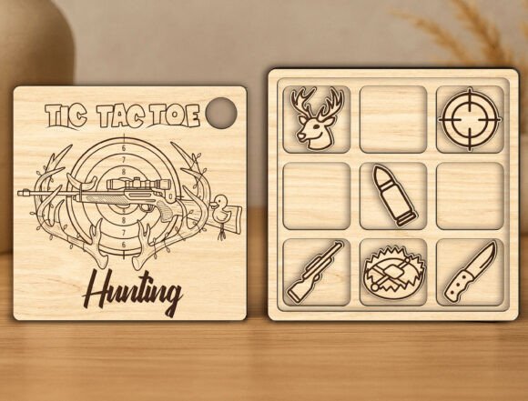 Hunting Tic Tac Toe Laser Cut Game SVG: A Creative Maker's Guide