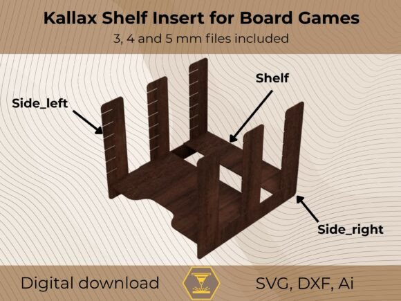 Kallax Shelf Insert for Board Games: Transform Your Storage with Precision Design