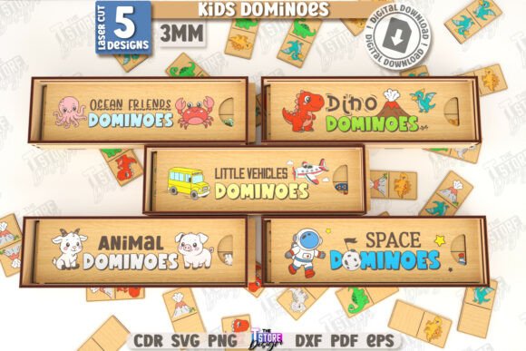 Kids Dominoes Laser Cut Bundle Animals: A Creative Toolkit for Makers and Educators