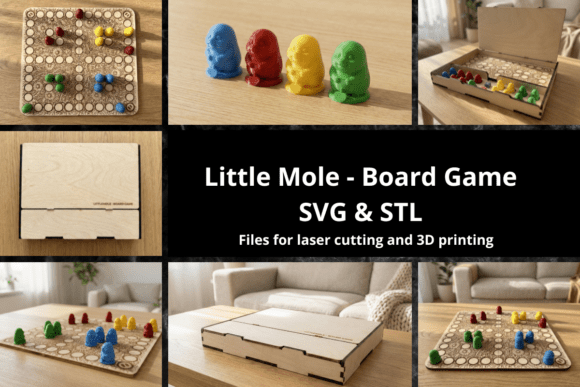 Little Mole Board Game – Wooden Ludo: A Modern Twist on Classic Family Fun
