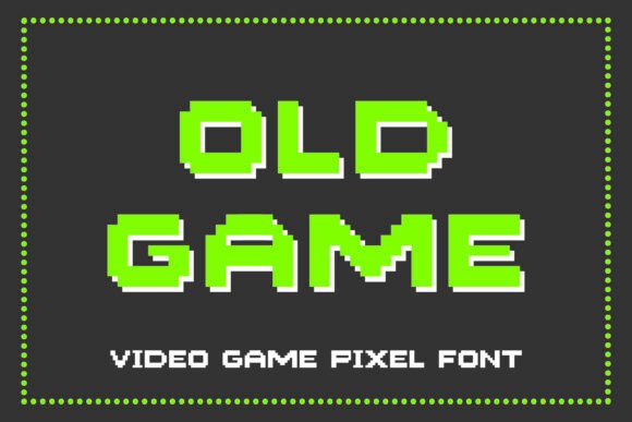 Old Game: The Ultimate Retro Pixel Font