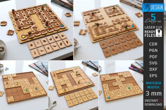 Revolutionizing Tabletop Gaming with the Board Games Labyrinth Laser Cut Bundle