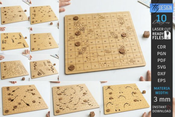 Snakes and Ladders Game Board Laser Set: A Practical Evaluation for Makers