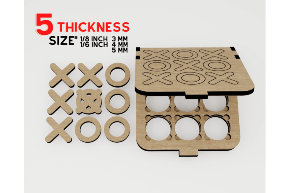 Tic Tac Toe Wooden Board Game Laser Cut: A Sophisticated Holiday Gift and Creative Tool