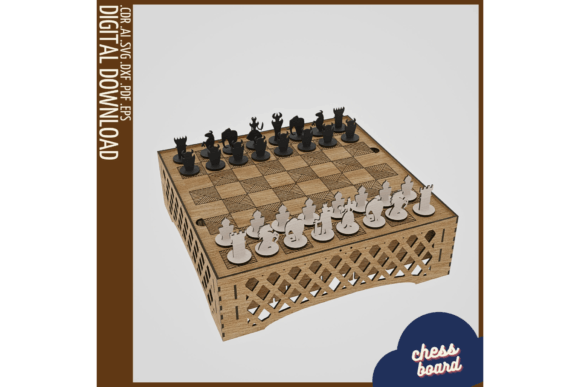Transforming Leisure and Craft: The Rise of the Chessboard with Hidden Compartment SVG