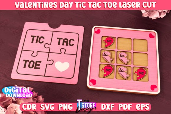 Valentine's Day Tic Tac Toe Board Game: A Creative Designer’s Resource