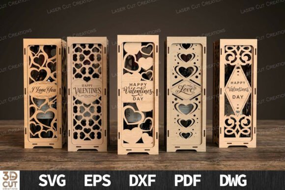 Valentine Wine Box Bundle SVG Guide