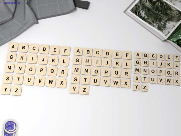 Word Game Tile Alphabet: A Creative Resource for Laser Cutting Enthusiasts